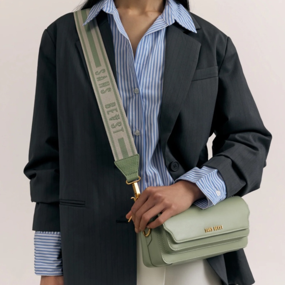 Sans Beast Gemini handbag Crossbody Bag in sage NWT